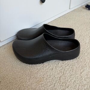 Birkenstock Super-Birki PU Slip-On Clog Cork Footbed Black Size 46/ US13